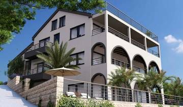 Verschiedene Wohnungen mit schönem Meerblick, Region Trogir
