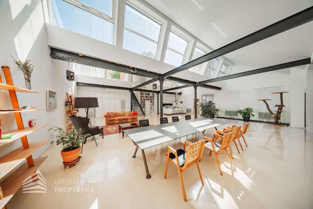 Einzigartige 5-Zimmer Loftwohnung mit Terrasse und Werkstatt im 6. Bezirk