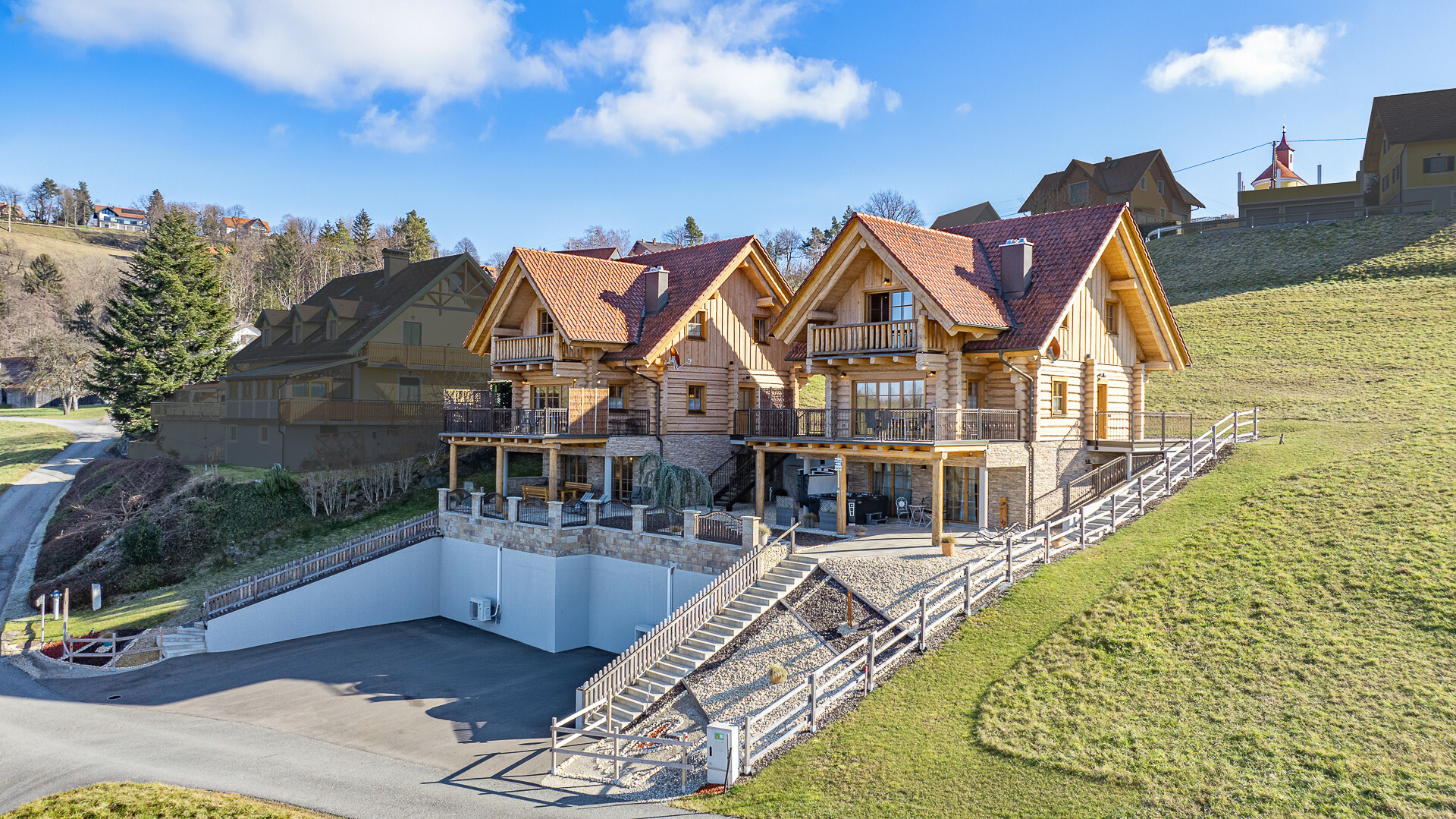 Thumbnail von Blockhaus-Chalet A mit traumhaftem Ausblick in idyllischer Ruhelage
