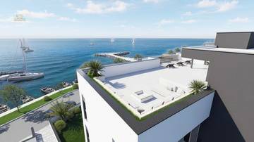 Thumbnail von Modernes Penthouse mit Dachterrasse in der 1. Reihe zum Meer