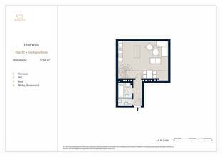 Thumbnail von Helle 2-Zimmer-Maisonettewohnung, Nähe Wiedner Hauptstraße