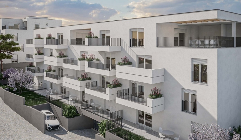 Moderne Neubau Appartements mit Meerblick in Okrug Gornj