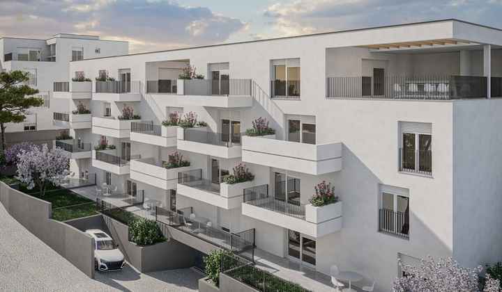 Moderne Neubau Appartements mit Meerblick in Okrug Gornj
