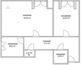 Thumbnail von Dachgeschosswohnung mit Grünblick – 3 Zimmer im 18. Bezirk
