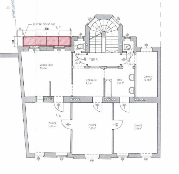 Thumbnail von Helle Wohnung mit Balkon auf ganzer Etage zzgl. Rohdachboden, Nähe Einsiedlerpark