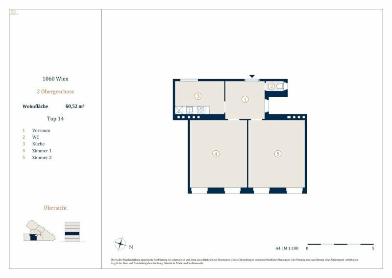 Thumbnail von Unbefristet vermietete 2-Zimmer Wohnung, Nähe Westbahnhof