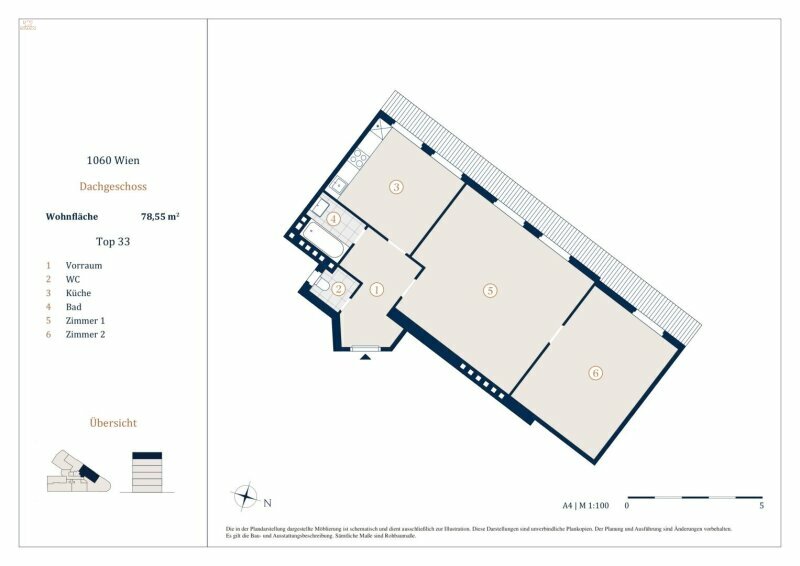 Thumbnail von Unbefristet vermietete 2-Zimmer Wohnung, Nähe Westbahnhof