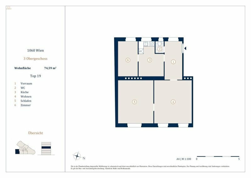 Thumbnail von Unbefristet vermietete 3-Zimmer Wohnung, Nähe Westbahnhof