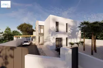 Thumbnail von Moraira - Ref. BI-MT.H-793 Neu gebaute Villa im Ibiza-Stil in Moraira zu verkaufen