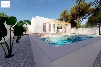 Thumbnail von Moraira - Ref. BI-MT.H-793 Neu gebaute Villa im Ibiza-Stil in Moraira zu verkaufen
