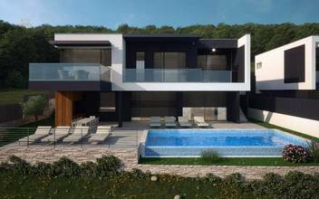 Thumbnail von Moderne Luxusvilla nahe dem Meer, Region Omis
