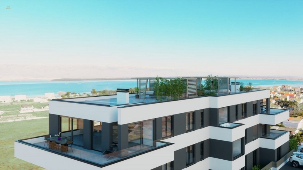 Moderne Neubau-Appartements mit Dachterrasse und Meerblick