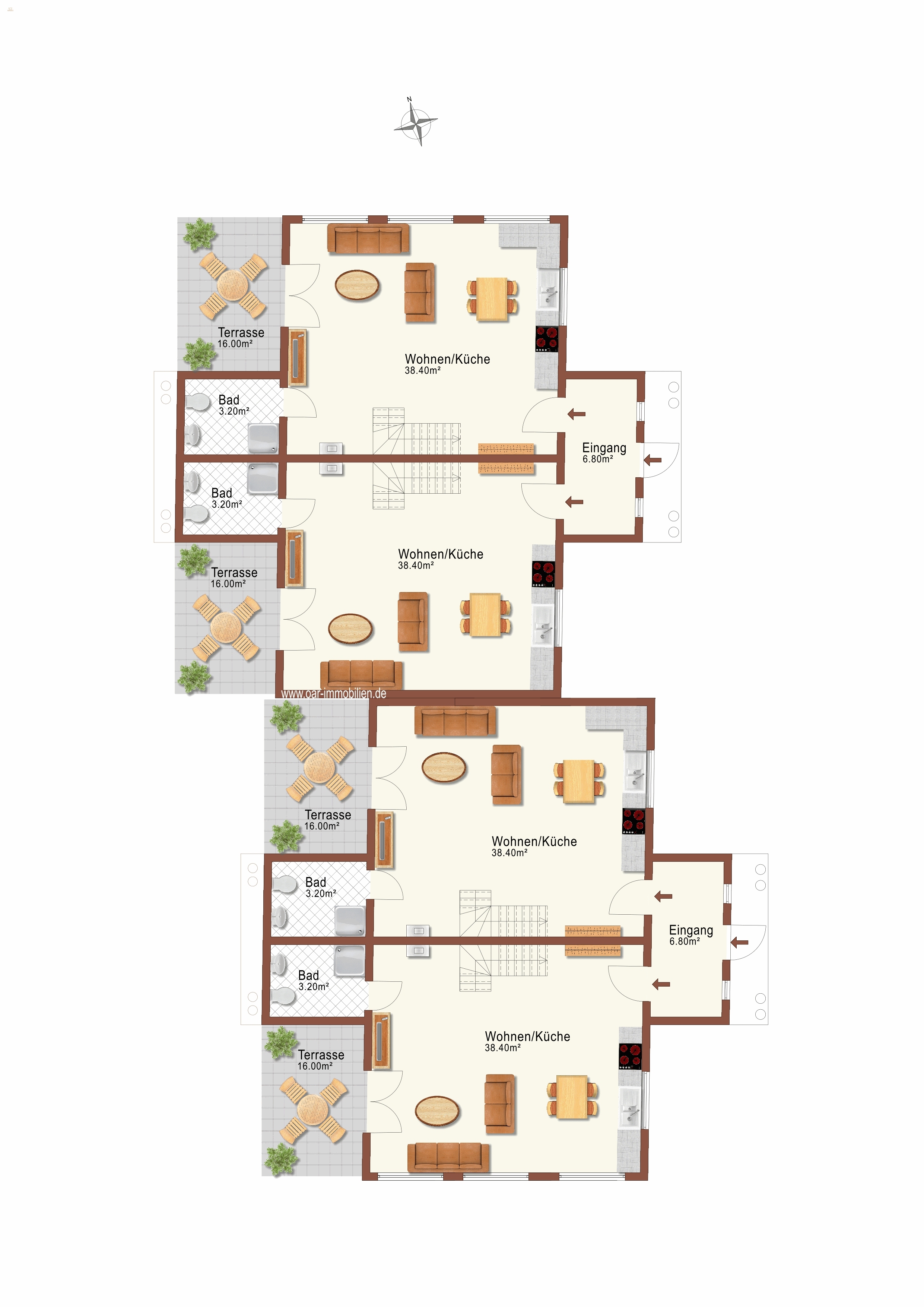 Thumbnail von Holz trifft Hochufer: 4 strandnahe Wohneinheiten - Meeresrauschen gratis!