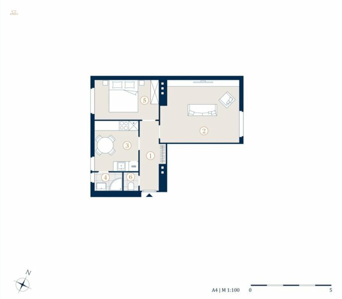 Thumbnail von Schöne 2-Zimmer Wohnung, Nähe Meiselmarkt