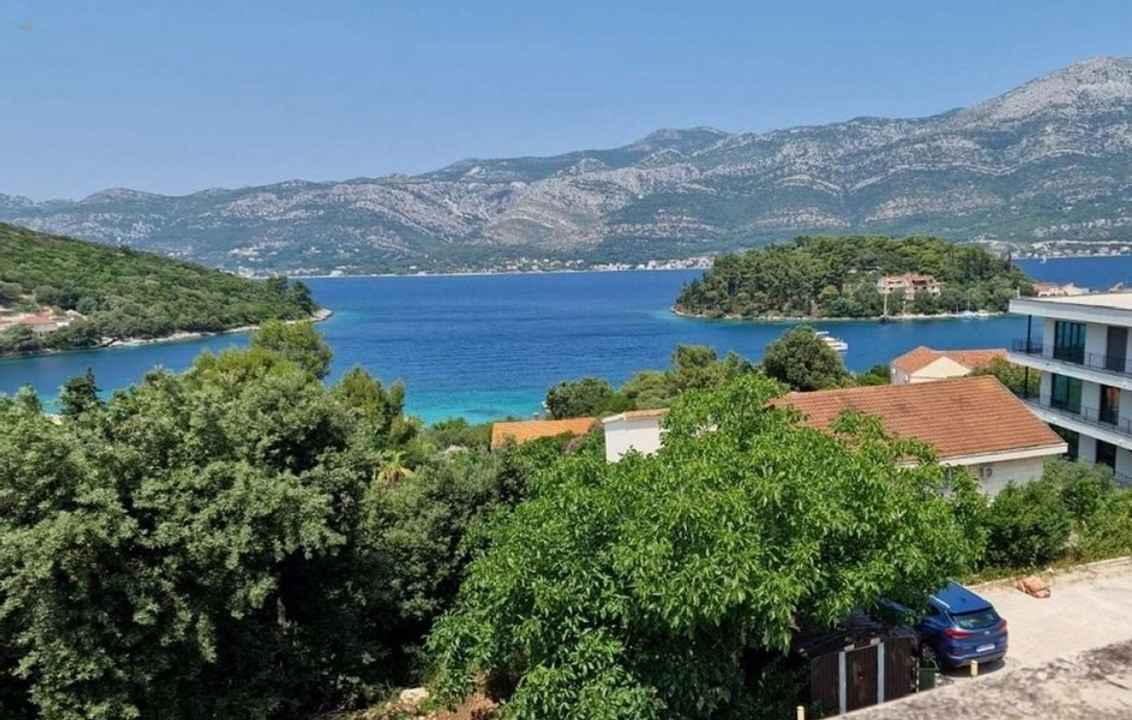 Dachgeschosswohnung mit schönem Meerblick, Region Korcula
