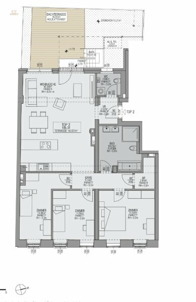 Thumbnail von Heller 4-Zimmer Erstbezug mit Terrasse, Nähe Kutschkermarkt