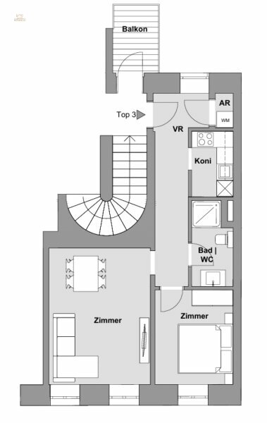 Thumbnail von Erstbezug 2-Zimmer Wohnung mit Balkon, Nähe Aumannplatz