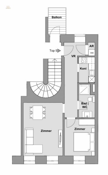 Thumbnail von Erstbezug 2-Zimmer Wohnung mit Balkon, Nähe Aumannplatz