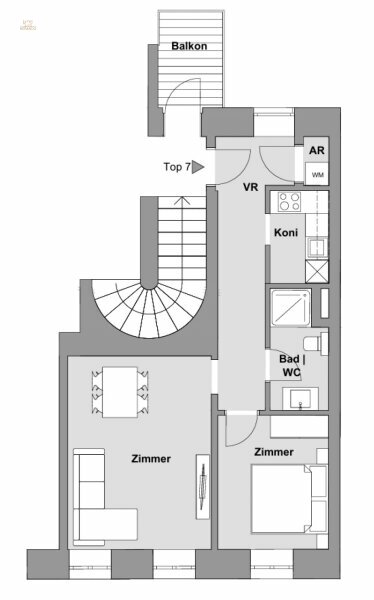 Thumbnail von Erstbezug 2-Zimmer Wohnung mit Balkon, Nähe Aumannplatz