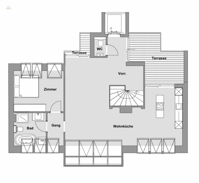 Thumbnail von Erstbezug 4-Zimmer Wohnung mit Balkonen, Nähe Aumannplatz