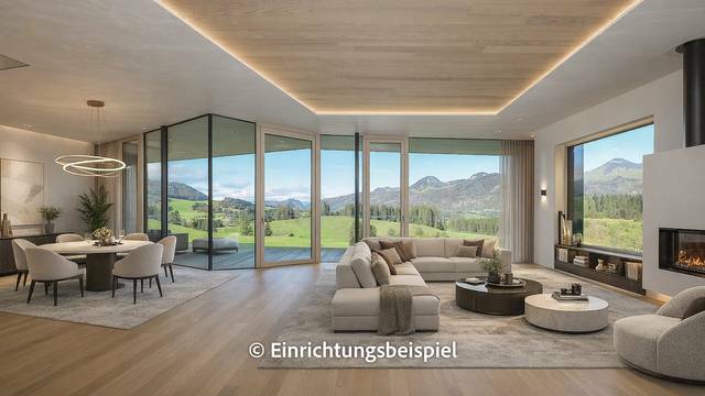 Architektenvilla mit Pool und unverbaubarer Aussicht