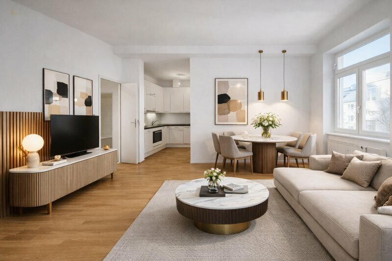 Thumbnail von Ruhiger Innenhofblick trifft Citynähe – stilvolle 2 Zimmer Altbauwohnung im 3. Liftstock