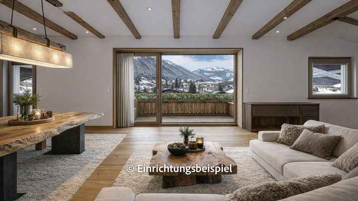 Dachgeschosswohnung im Zentrum mit Panorama-Ausblick