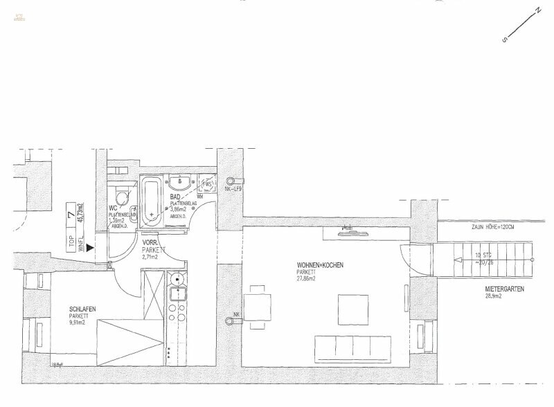 Thumbnail von Charmante 2-Zimmer-Altbauwohnung mit idyllischem Eigengarten – urbanes Wohnen mit Rückzugsqualität