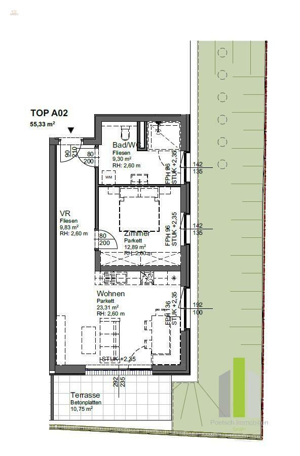 Thumbnail von Leben in Seenähe – Moderne 2-Zimmer-Wohnung mit Terrasse & Grünstreifen