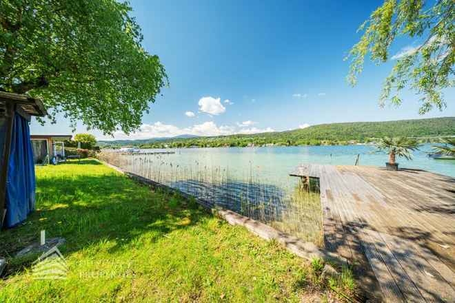 Exklusives Badegrundstück mit Seehaus am Wörthersee – Privates Seeparadies in Velden