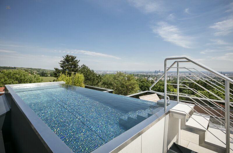 Thumbnail von Wunderschönes Penthouse mit Pool und prachtvollem Blick, Nähe Kahlenberg