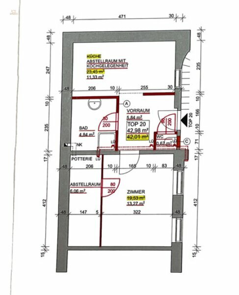 Thumbnail von Volleingerichtete Garçonnière mit seperater Küche - Nähe Auer-Welsbach-Park