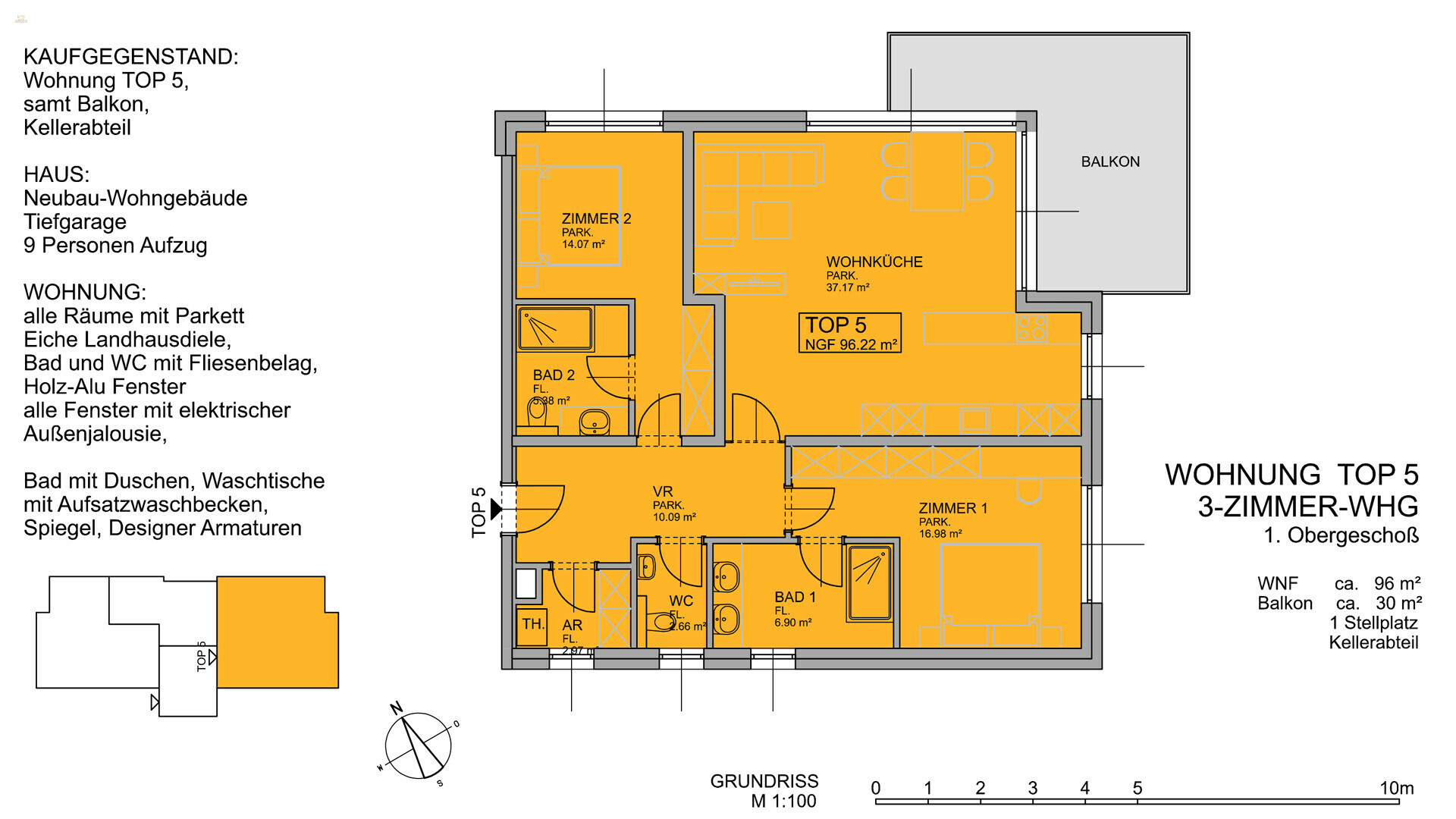 Thumbnail von ZENTRALE NEUBAUWOHNUNGEN - TOP 5