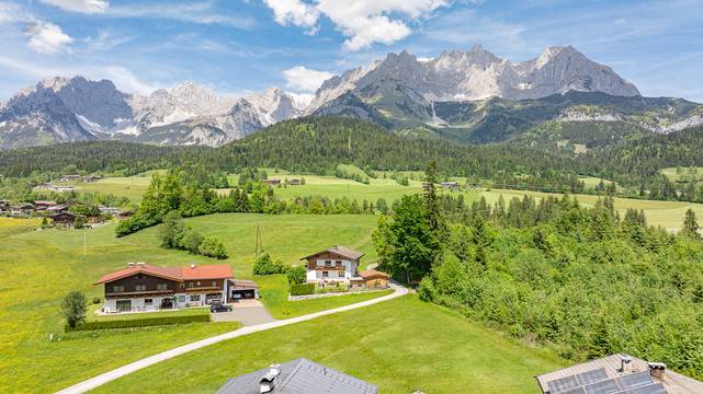 Grundstück mit Planungsstudie am Fuße des Wilden Kaisers