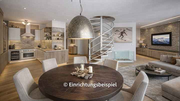 Dachgeschosswohnung mit Turmzimmer und Panorama-Ausblick