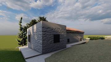 Thumbnail von Haus (zum Wiederaufbau) direkt am Meer mit großem Grundstück, Region Pula
