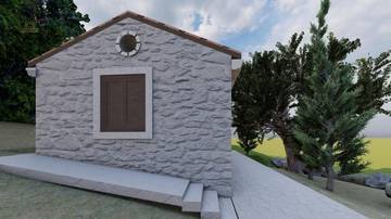 Thumbnail von Haus (zum Wiederaufbau) direkt am Meer mit großem Grundstück, Region Pula