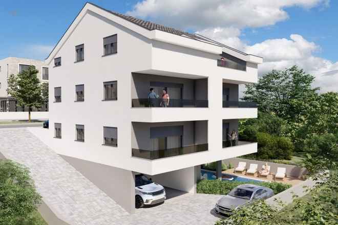 Penthouse mit Pool und Meerblick auf Ciovo