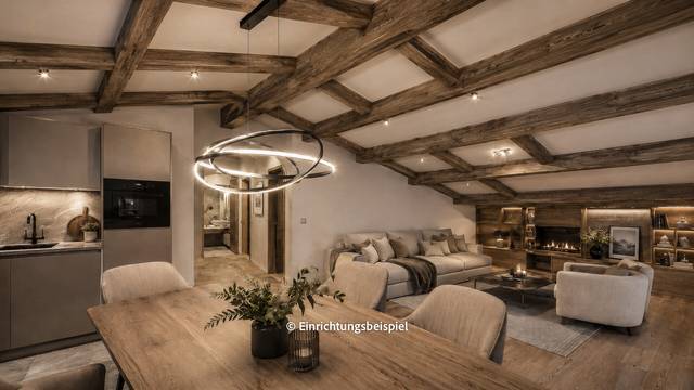 Dachgeschosswohnung mit schönem Bergblick
