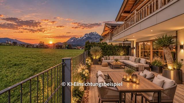 Gartenwohnung mit traumhaftem Ausblick in Toplage