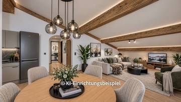 Dachgeschosswohnung mit schönem Bergblick