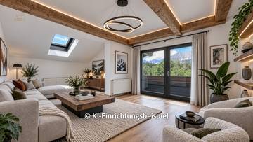 Dachgeschosswohnung in Ruhelage mit Kaiserblick