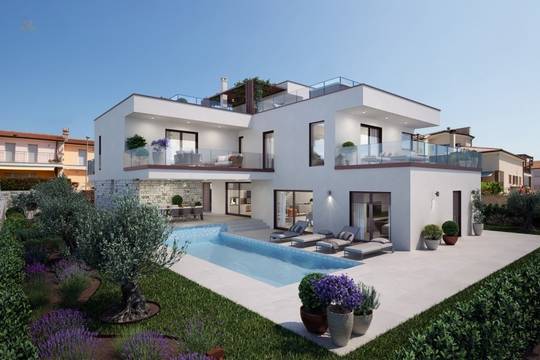 Moderne Villa mit Pool, Sauna und Meerblick