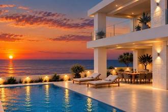 Thumbnail von Neubauvilla im Bau mit Pool, Whirlpool und Meerblick