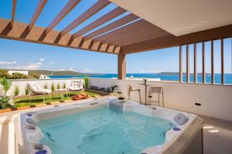 Thumbnail von Neu gebaute Luxusvilla mit Hot Tub und unverbautem Seeblick