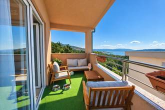 Thumbnail von Zwei verbundene Wohneinheiten, voll möbliert, Balkon und Terrasse zum Meer