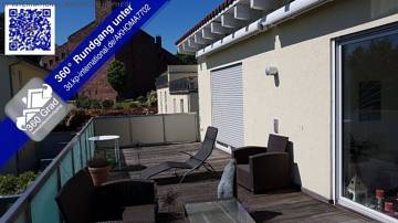 ***HOFHEIM: schöne 2-Zimmer PENTHOUSE-WHG mit großer Dachterrasse***