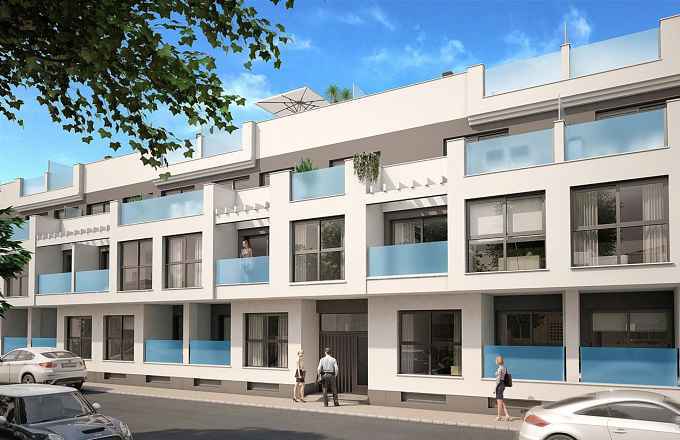 ***Moderne 3-Zimmer-Penthouse-Wohnungen mit Gemeinschaftspool nur 700 m vom Strand***