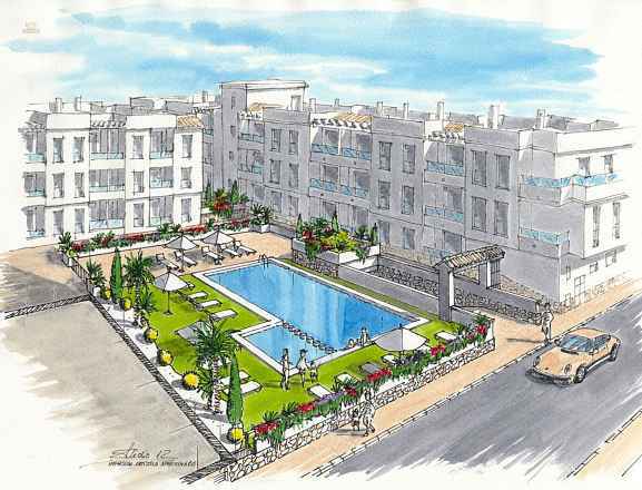 ***Moderne 4-Zimmer-Wohnungen mit Gemeinschaftspool nur 700 m vom Strand***