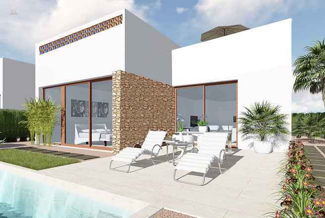 ***Moderne eingeschossige Villen mit 3 Schlafzimmern, optionalem Privatpool und sehr schönem Ausblick***